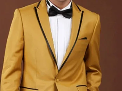 TPSAADE Золотой деловой костюм для мужчин s Slim Fit костюмы с брюки для девочек мужской певцы мужские костюмы для выпускного вечера курение свадебная одежда 2 шт. для мужчин s костюмы