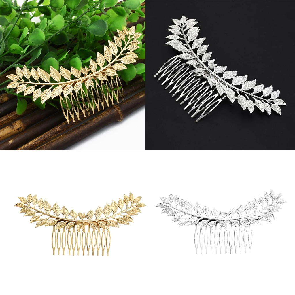 

Wedding Bride Hair Jewelry Elegant Leaves Hair Comb Headdress Women Headwear Hair Accessory