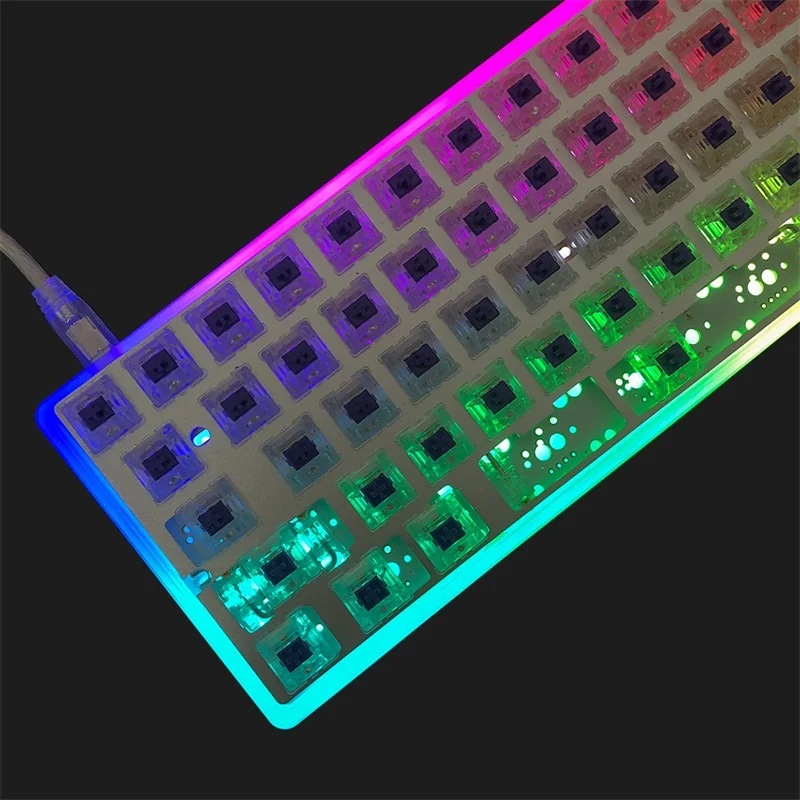KBDfans Новое поступление dz60 акриловый корпус с ЧПУ PCB Costar пластина для 60% GH60 мини