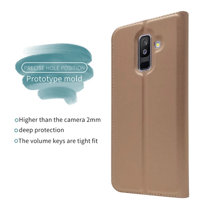 Для samsung A6 A8 флип-чехол из искусственной кожи Магнитный чехол карман для карт кошелек чехол s для samsung Galaxy A6 A8 Plus чехол для телефона