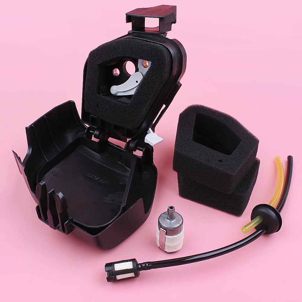 Air Filter Cover Assembly For Honda GX35 HHT35S GX 35 Lawn Mower Engine Air Fuel Filter Line Grommet Kit