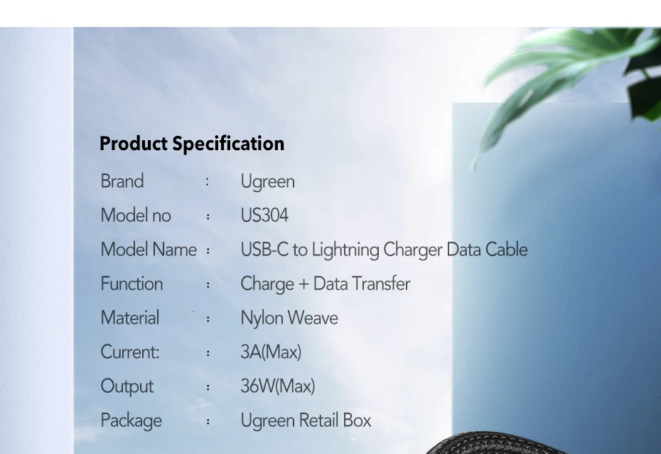 Ugreen MFI сертифицированный usb c к lightning зарядный кабель для iPhone xs max xr x 8 7 6 plus ipad pro usb pd кабель Быстрая зарядка короткий