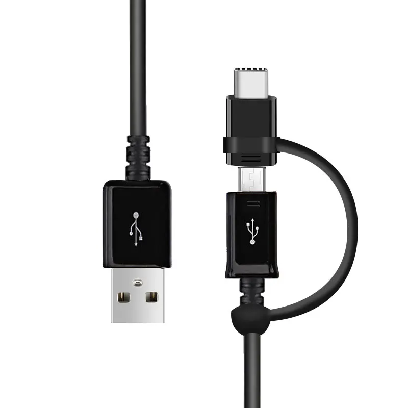 

Micro USB Cable for Samsung 2 in 1 USB Fast Charger Charge 1.5M 2A Type C Type-C Adapter S6 S7 S8 S9 note 4 5 8 9 Cable