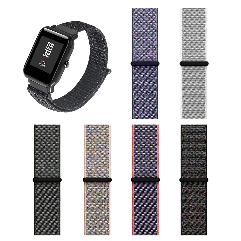 Нейлоновый спортивный ремешок для Xiaomi Huami Amazfit Bip BIT PACE Lite Youth Smart Watch носимый