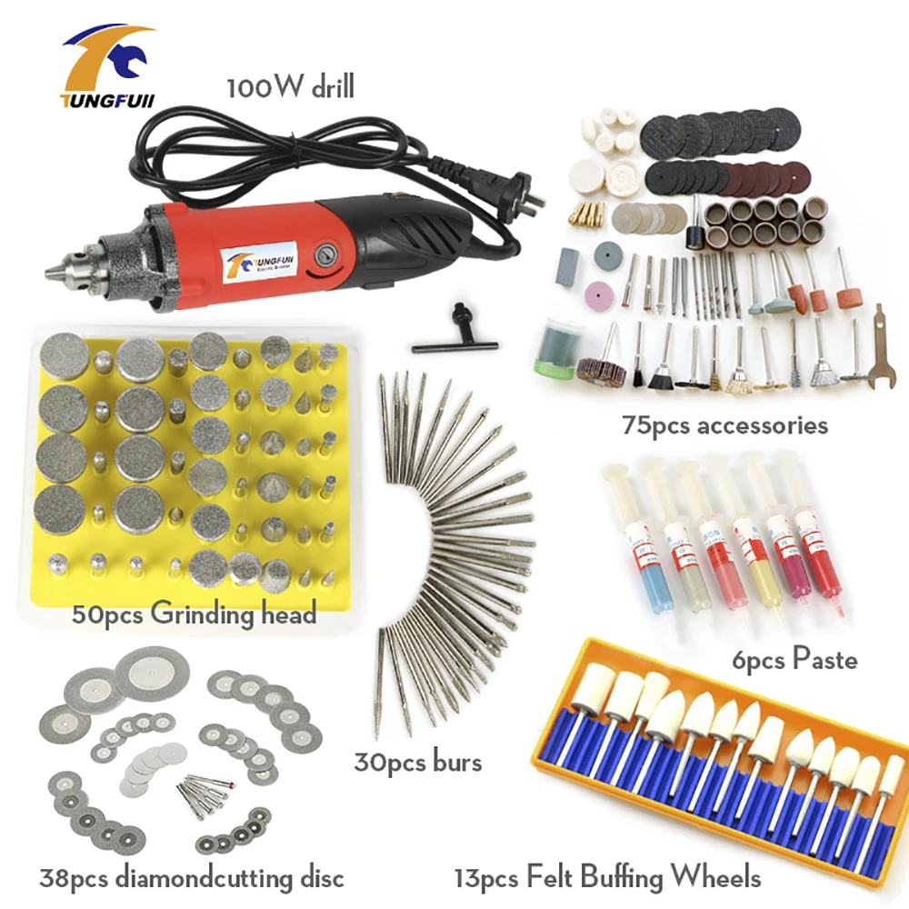 Dremel Style Electric Die Grinder Mini Drill Hardware Variable Speed