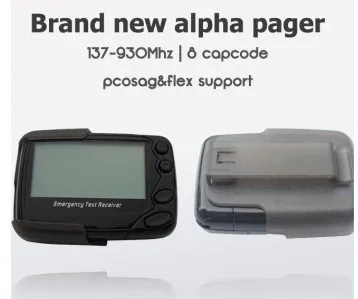

09N Pocsag pager text message alpha pager could be connected to waiter's belt, frequecy 137-930Mhz, free programming software