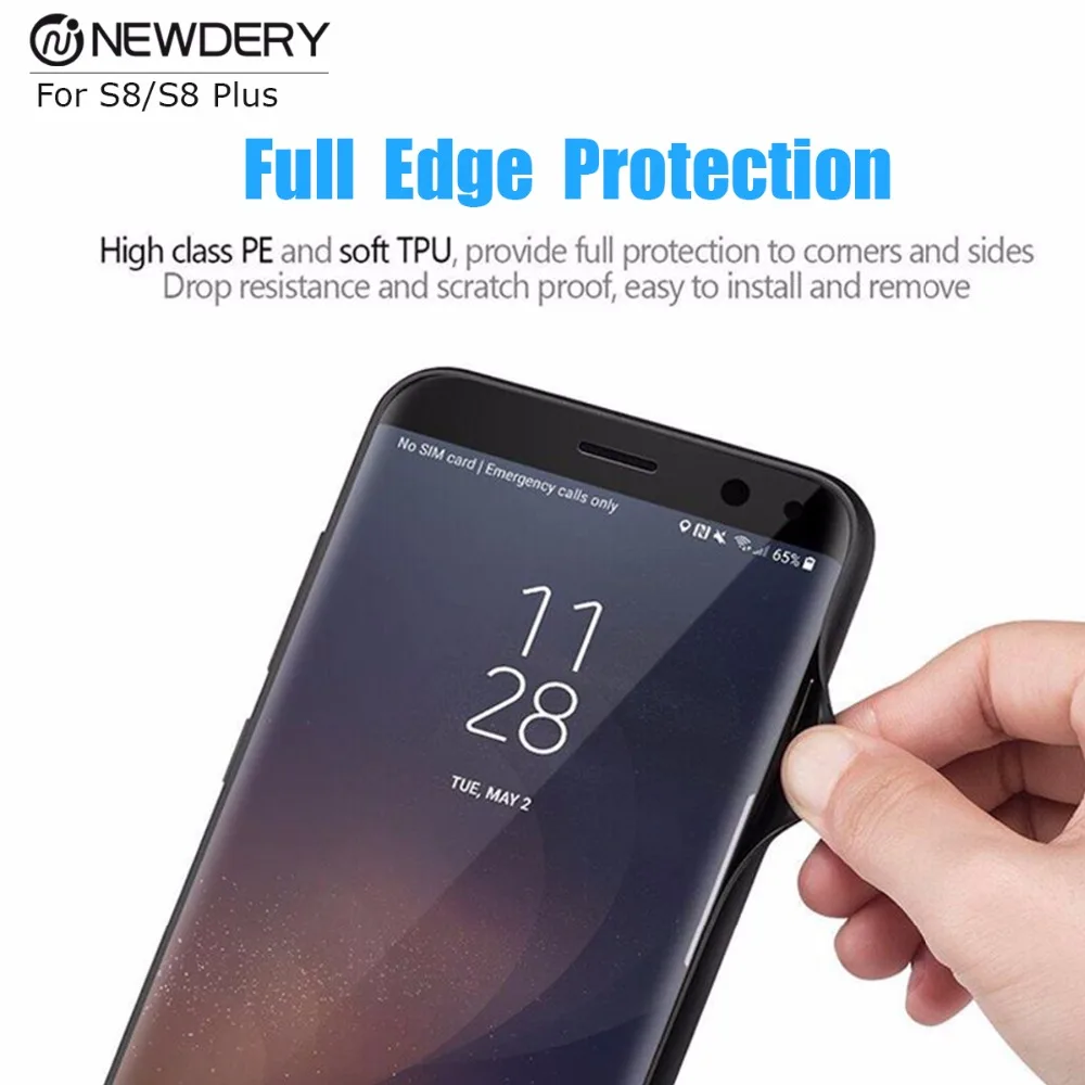 Новый продукт чехол для смартфона 5500 мАч Samsung S8 plus + 5000 цветной с зарядным