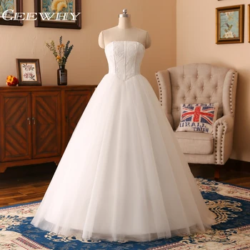 

CEEWHY Lace Bride Wedding Dresses Casamento Brautkleider Hochzeitskleid Bridal Dress Robe de Mariee White Wedding gowns Lace Up