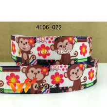 7/" 22 мм Цветочная лента для подарка лента бантики для волос DIY аксессуар логотип печатные Индивидуальные Ленты 4106-022