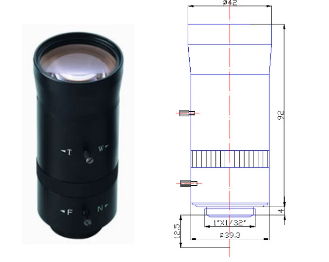  5-100mm Megapixel MP HD manual focus manual iris vari-focal CMOS/ CCD SDI CVI CCTV camera lens 1/3  - 32664589909