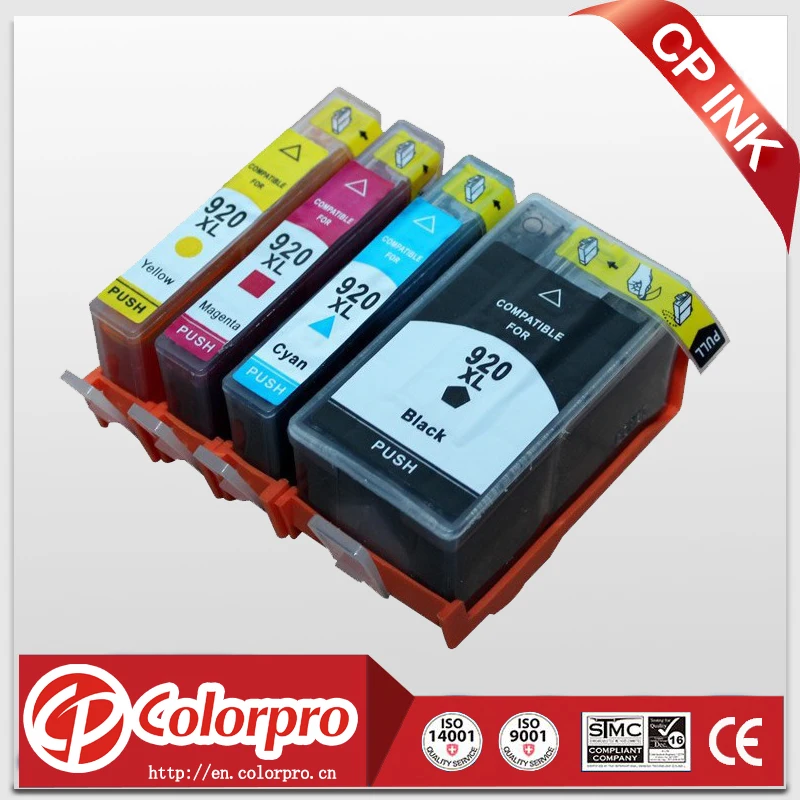 4pcs compatible for HP920xl ink cartridge for HP Officejet 6000 6500