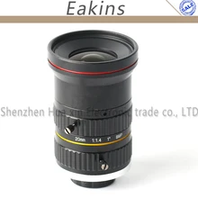 Объектив камеры высокого разрешения 8MP 20 мм объектив с фиксированным фокусом ручной Ирис CS C крепление объектива для промышленности микроскоп камеры