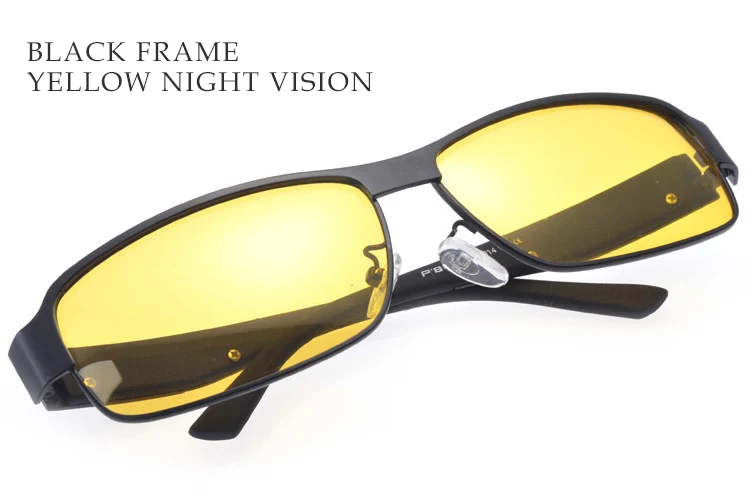 Мужские очки с желтыми линзами для водителей, очки ночного видения, антибликовые очки, женские поляризованные солнцезащитные очки для вождения, gafas oculos de sol