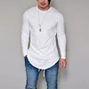 Solid Long Sleeve Men T Shirt