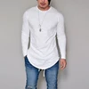 10 Colors Plus Size S-4XL 5XL Summer&Autumn Fashion Casual Slim Elastic Soft Solid Long Sleeve Men T Shirts Male Fit Tops Tee ► Photo 1/6