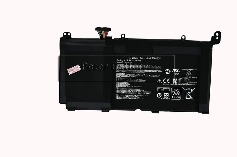 JIGU Original laptop Battery B31N1336 For ASUS VivoBook S551 S55IL S551LN-1A 11.4V 48WH B31N1336 BATTERIES