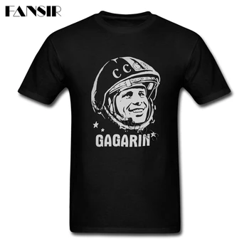 

CCCP Yuri Gagarin Shirt Funny Picture Men T Shirts Short Sleeve Pure Cotton Crew Neck T Shirt For Man