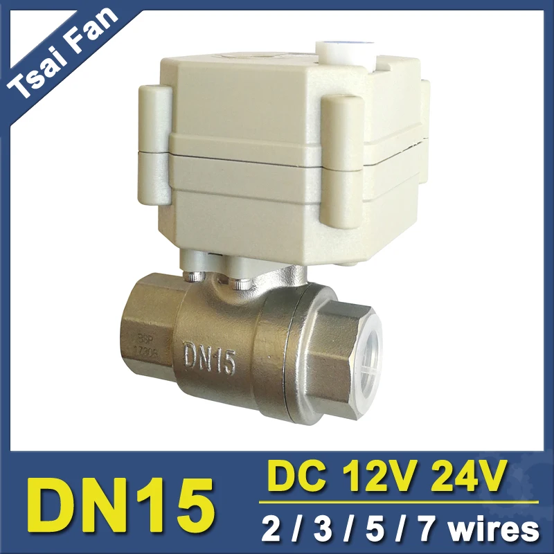 Valvola A Sfera Motorizzata Elettrica DN25 12/24V In Ottone – Controllo Flusso Per Acqua Calda/fredda – IP54, Tempo Azione 6-15s