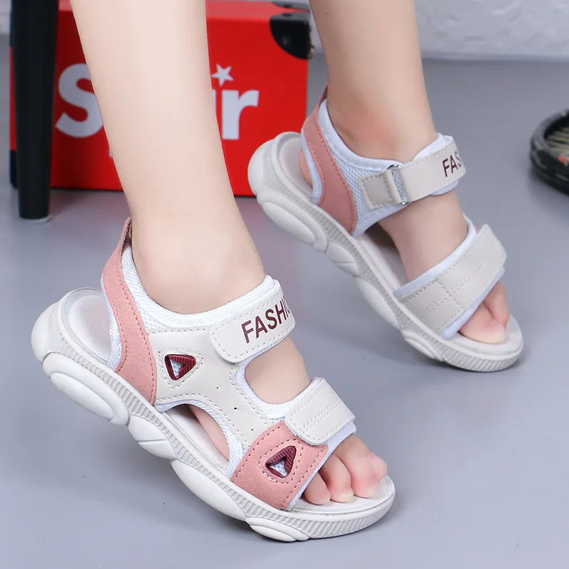 

Kid Sandals Summer Baby Girl Shoes Breathable Anti-Slip Bear Bottom Design Shoes Toddler Soft Soled Casual Shoes
