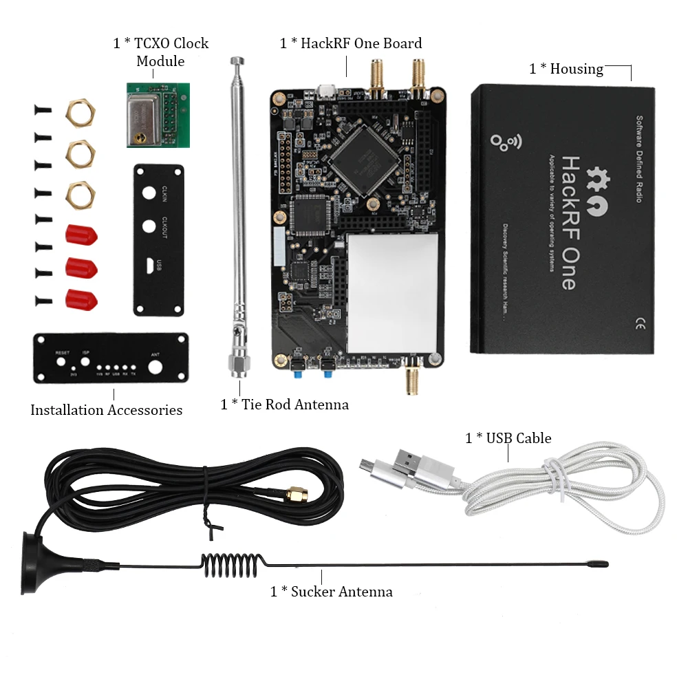 HackRF один донгл приемник Ham радио программное радио платформа макетная плата RTL SDR Demo Board Kit 1 МГц-6 ГГц