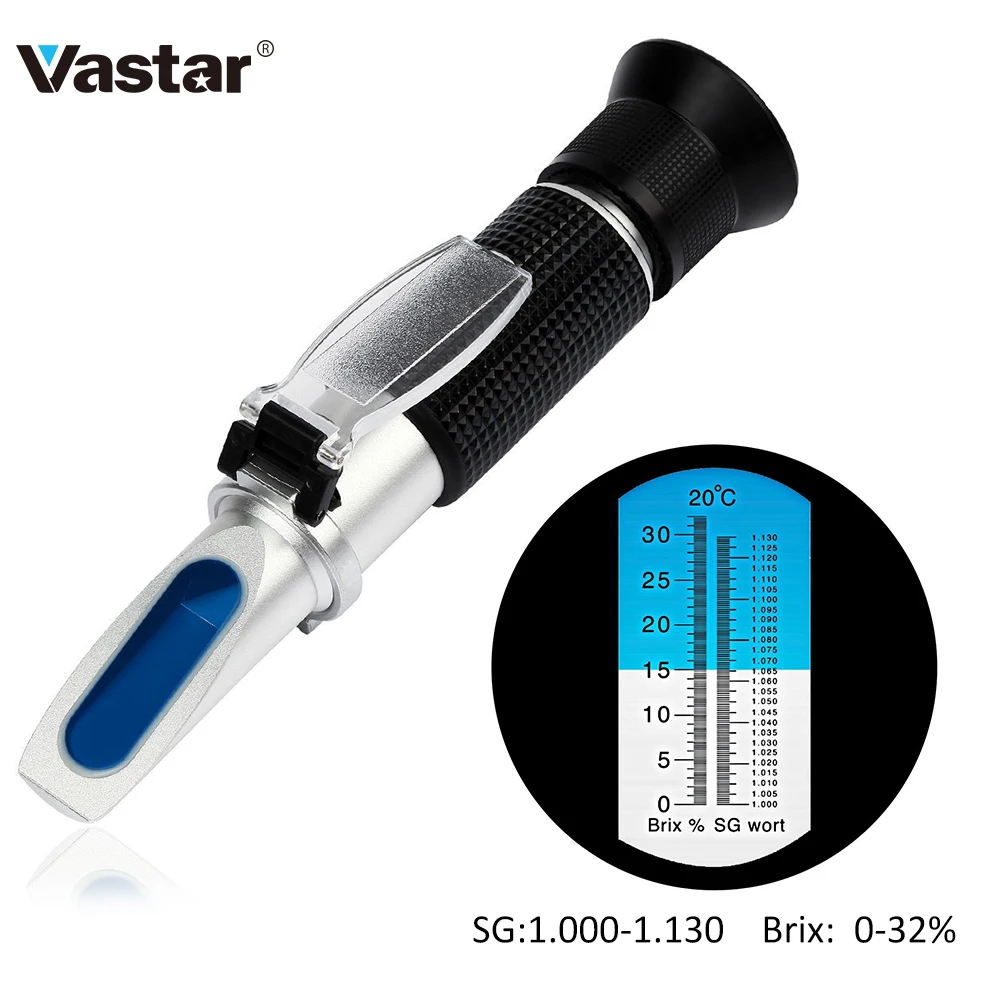 Vastar Beer Wort/ alcohol Refractometer ,brewing refractometer Dual