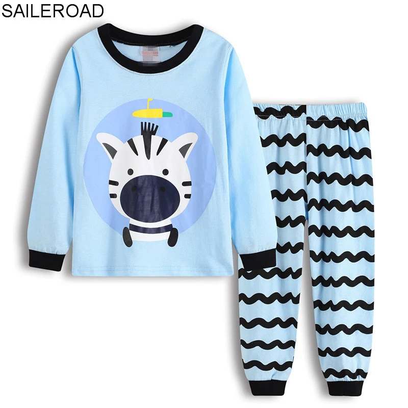 Saileroad Kids Pajamas Sets Baby Girls And Boys Sleepwear Clothes Children Cute Cartoon Dairy Cow Long Sleeve T Shirt Pants 2pcs Pajama Sets Aliexpress