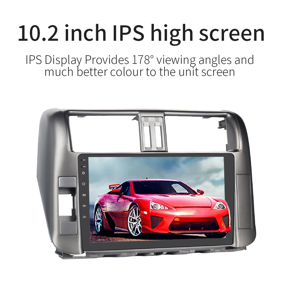 Discount Dasaita Android 9.0 Car Radio for Toyota Prado 150 2010 2011 2012 2013 GPS Multimedia with 9" Touch Screen support JBL Amplifier 3