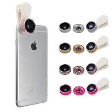 3 в 1 клип на HD объектив Комплект рыбий глаз 0.36X широкий угол 15X макро; для мобильных телефонов телефон объективы камеры для iphone 4 4s 5 5s 5c SE 6 6s 7 Plus