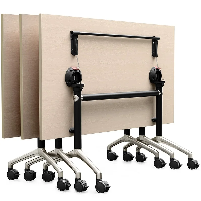  70cm High Foldable Office Table of 180x80cm / Sturdy Desing of Metal Frame 12kg / Mobility Conferen