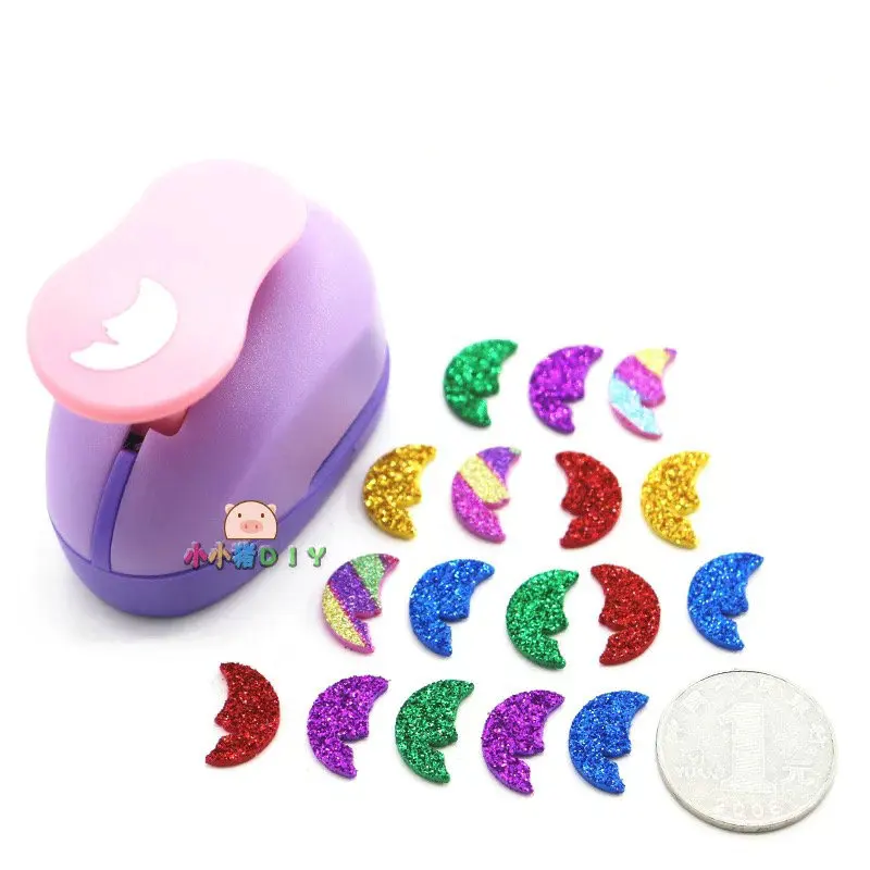 free ship eva foam punch 5/8'' 15mm moon shapes craft punch diy puncher