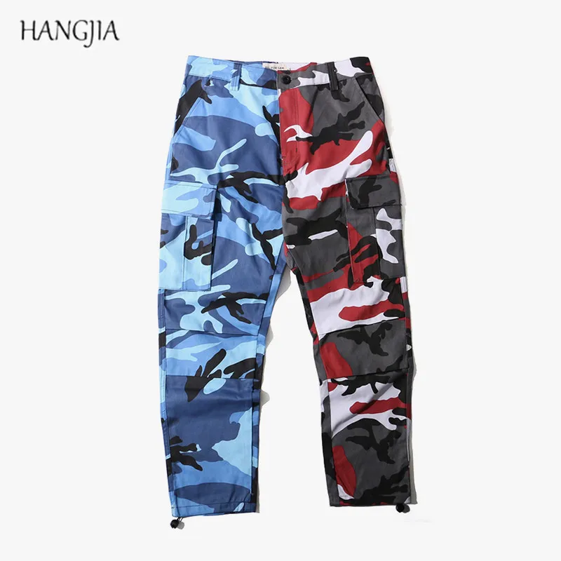 colorful camo cargo pants