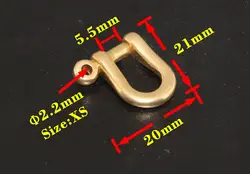 10 шт. 5.5 мм X-Small твердая латунь Сережка совместное соединение брелок Крюк