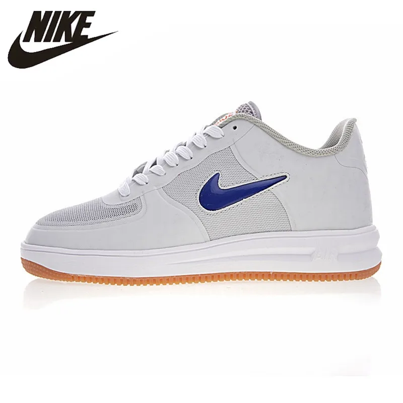 

Nike Lunar Force 1 Fuse X Clot AF1 Men's Skateboarding Shoes, White, Non-slip Impact Resistant Abrasion Resistant 717303-064