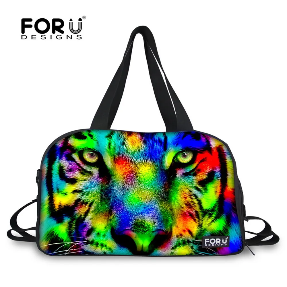 Travel Luggage Duffle Bag Lightweight Portable Handbag Cool Lion Animal Large Capacity Waterproof Foldable Storage Tote