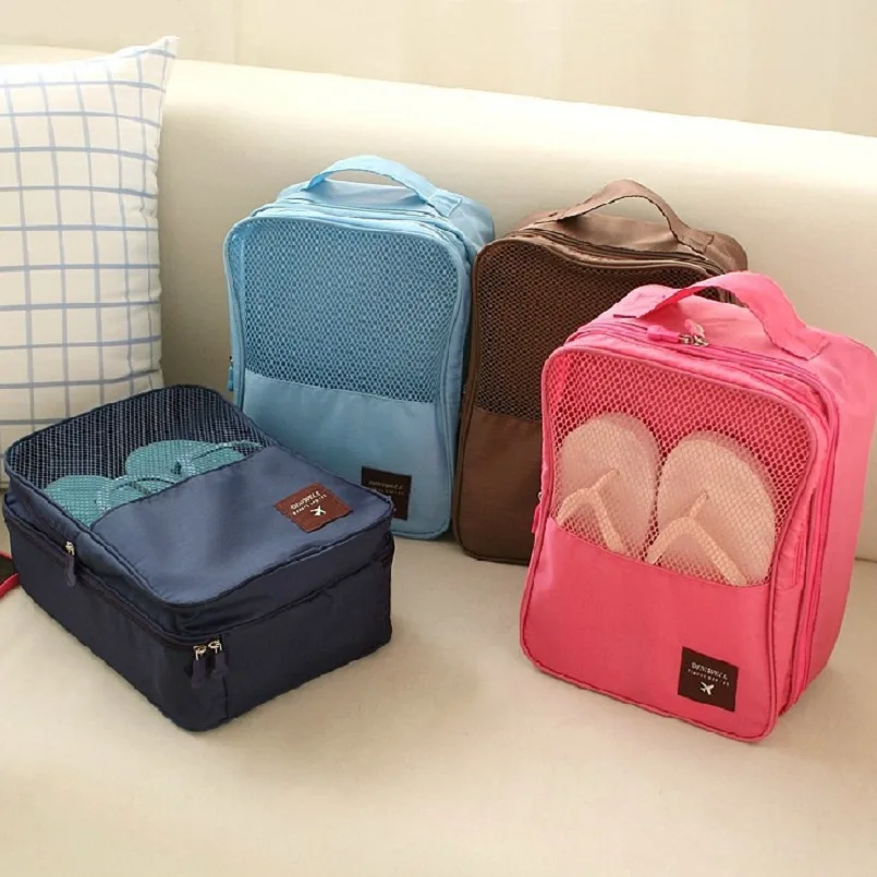Game Storage Ottoman Promotion-Shop For Promotional Game Storage Solid Waterproof Nylon Holiday Travel Shoes organizador Box Storage Bag Packing Organizers Drawer Closet Dividers Container - Game Storage Ottoman Promotion-Shop For Promotional Game Storage