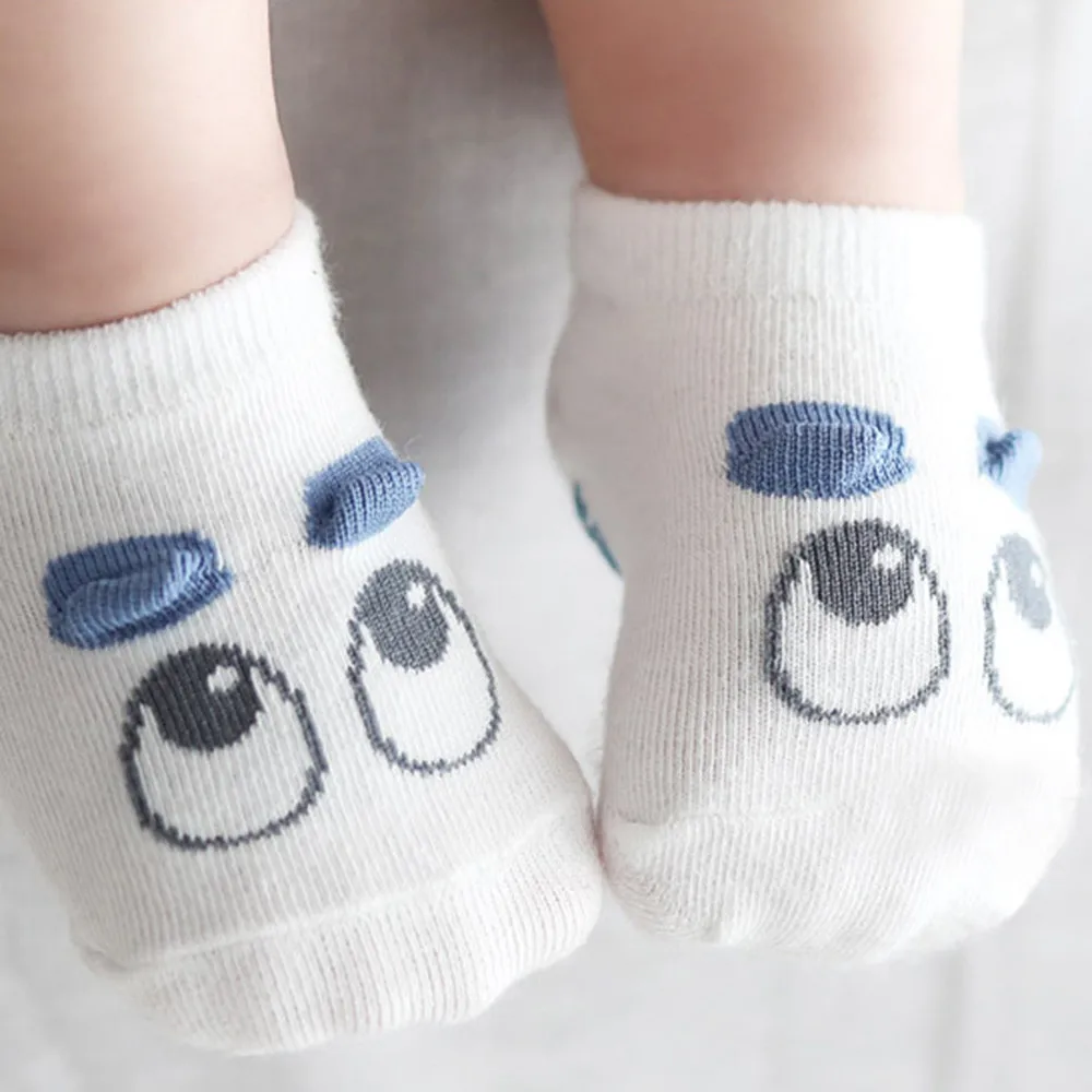 Удобная детская одежда Лидер продаж, весенне-летние носки для малышей хлопковые нескользящие носки с милыми рисунками для новорожденных мальчиков и девочек
