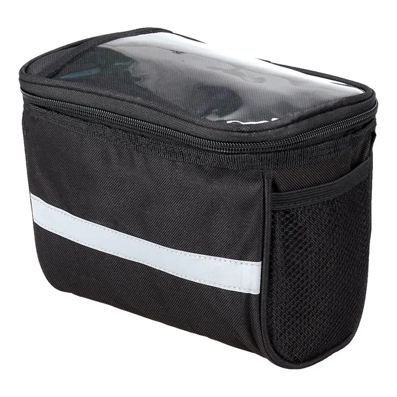 Black Cycling Storage Bag for Outdoor Bicycle Front Pack Accessories
