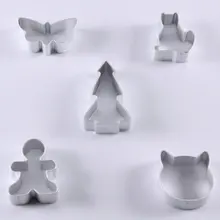 AMW 5 шт. резак для печенья набор бабочка кошка пряник человек Рождество Tress Алюминиевый сплав печенье Формочки Для Выпечки