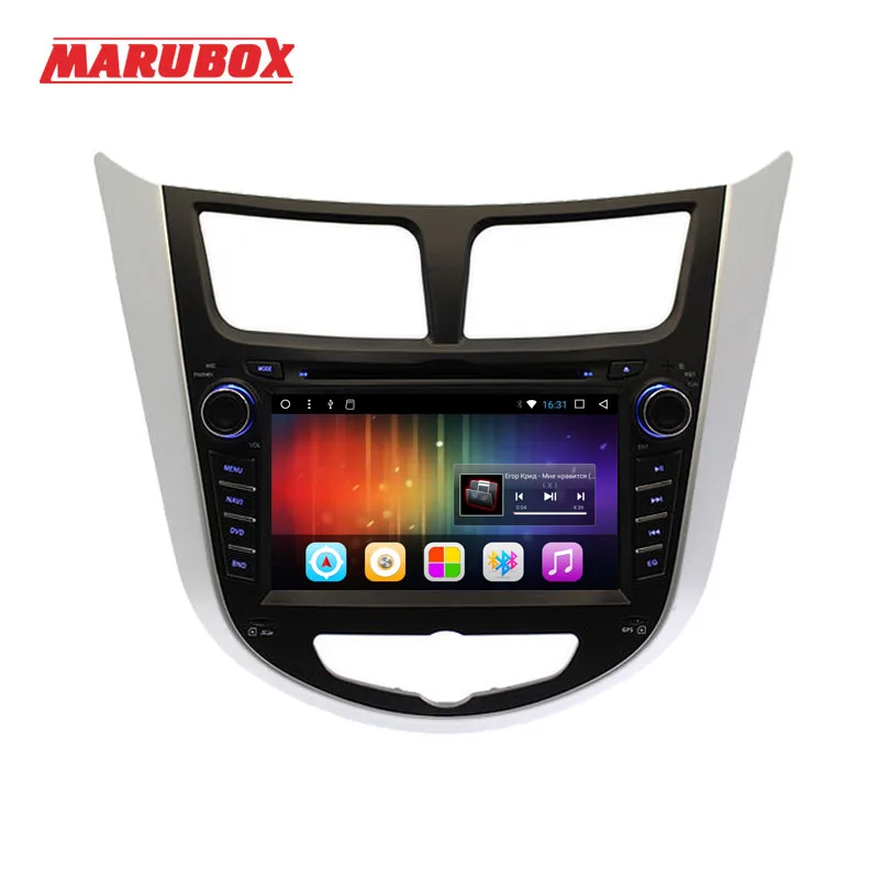 Marubox 2Din 7 &quotAndroid 1 2 Гб RAM для HYUNDAI Solaris 2012 2016 Verna Accent I25 Radio Navi DVD Автомобильный