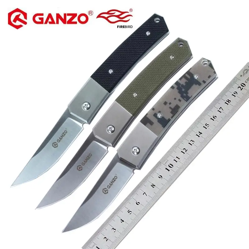 Miglior Ganzo FireBird G7361 440C lama G10 Maniglia Piegante della lama di Sopravvivenza attrezzo di Campeggio di Caccia Della Lama di Tasca tattica edc attrezzo esterno