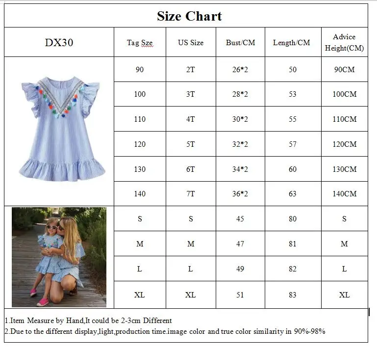 DX30-Size Chart WITH MOMS