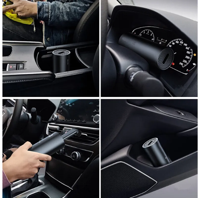 Портативный мини автомобильный пылесос для чистки салона автомобиля с usb