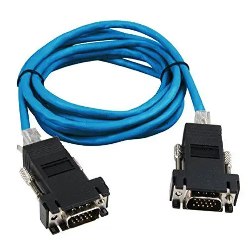 RJ45 к VGA расширитель адаптер 15pin гнездо LAN CAT5 CAT6 сетевой Ethernet кабель Женский HDTV