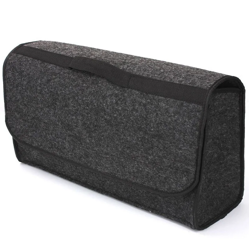 

Car Truck Universal Felt Pouch 50*15*25cm 1pc Storage Bag Foldable Non slip Organizer Collapsible cargo Useful