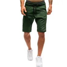 UNPADUPE Mens Solid shorts Summer Casual Drawstring Breathable Straight Cargo Shorts High Quality Male Elastic waist short Homme