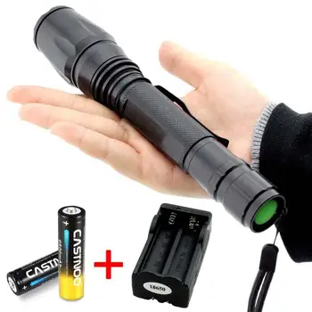 

7000 Lumens 5 Modes Adjustable T6 LED Flashlight Torch Light with 2x 18650 Battery