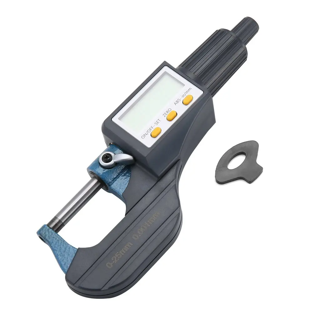 

0-25mm 0.001mm Electronic Outside Micrometer With Extra Large Lcd Screen Digital Micrometer Electronic Digital Caliper Gauge