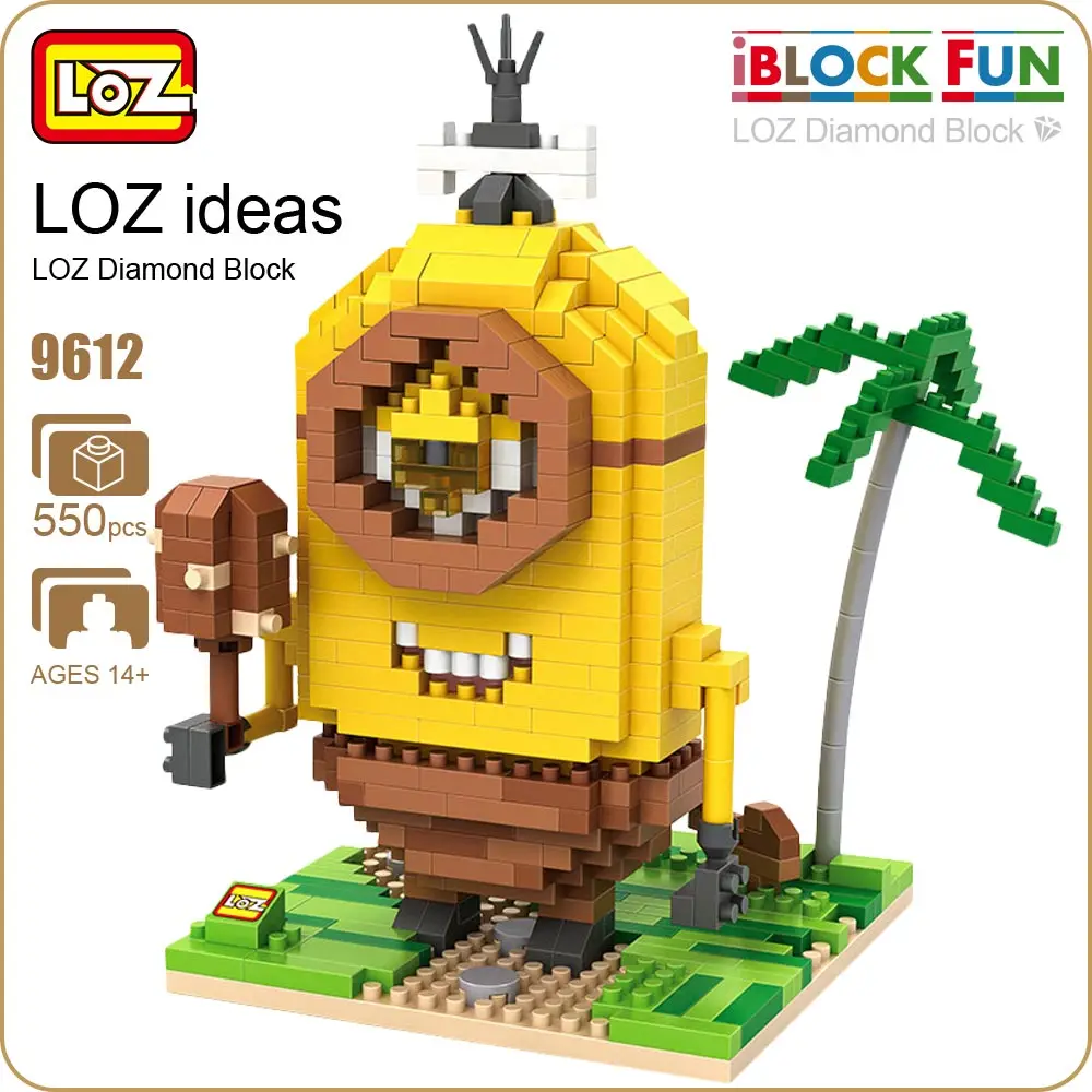LOZ Diamond Blocks Indigenous People Figure Mini Blocks Anime Cartoon Stone Age Assembly Toys Intellectual Educational