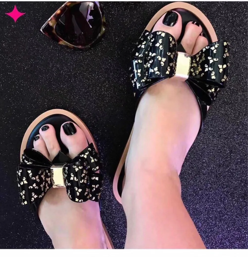 Melissa/2019 модные дизайнерские женские шлепанцы Летние вьетнамки пляжные сандалии
