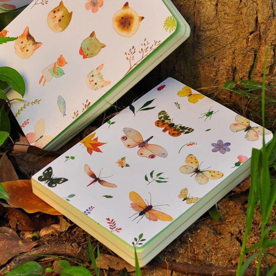 

MOREUSEE Biological Series Notebook Creative Butterfly Cat Deer Painting Sketch Book Notebook 1PCS